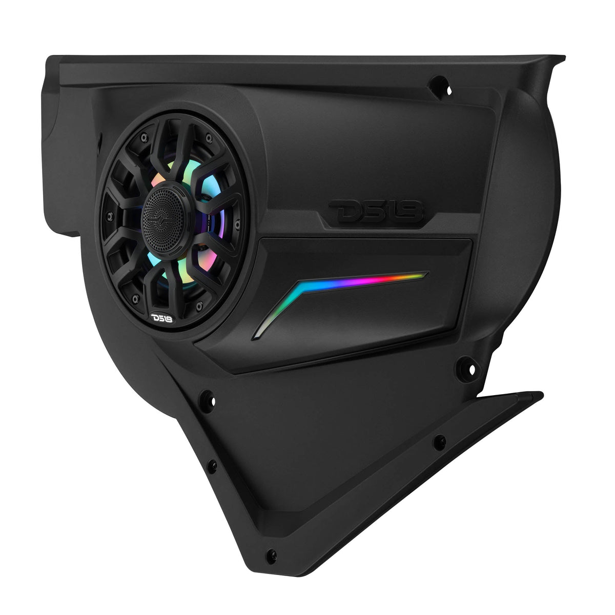 DS18 CA-X3FD6LD Can-Am Maverick X3 Front Door Speaker Panels - Loaded NXL-IQ 6.5" Speakers, LED Badge DS18