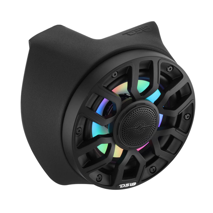 DS18 CA-X3RBP6LD Can-Am Maverick X3 Rear B-Pillar Speaker Pods – Loaded with (2) NXL-IQ6/BK Coaxial Speakers, LED Lights