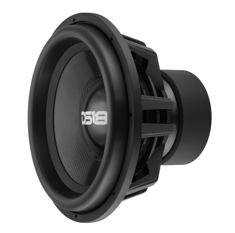 DS18 Carbon18.1D- 18" High Excursion Subwoofer with Carbon Fiber Cone | 3500W RMS / 7000W Peak | Dual 1-Ohm Voice Coil