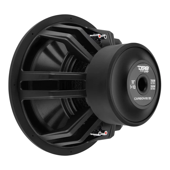 DS18 Carbon18.1D- 18" High Excursion Subwoofer with Carbon Fiber Cone | 3500W RMS / 7000W Peak | Dual 1-Ohm Voice Coil