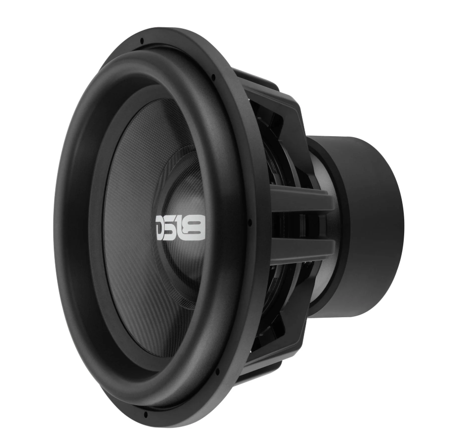 DS18 Carbon18.2D- 18" High Excursion Subwoofer with Carbon Fiber Cone | 3500W RMS / 7000W Peak | Dual 2-Ohm Voice Coil