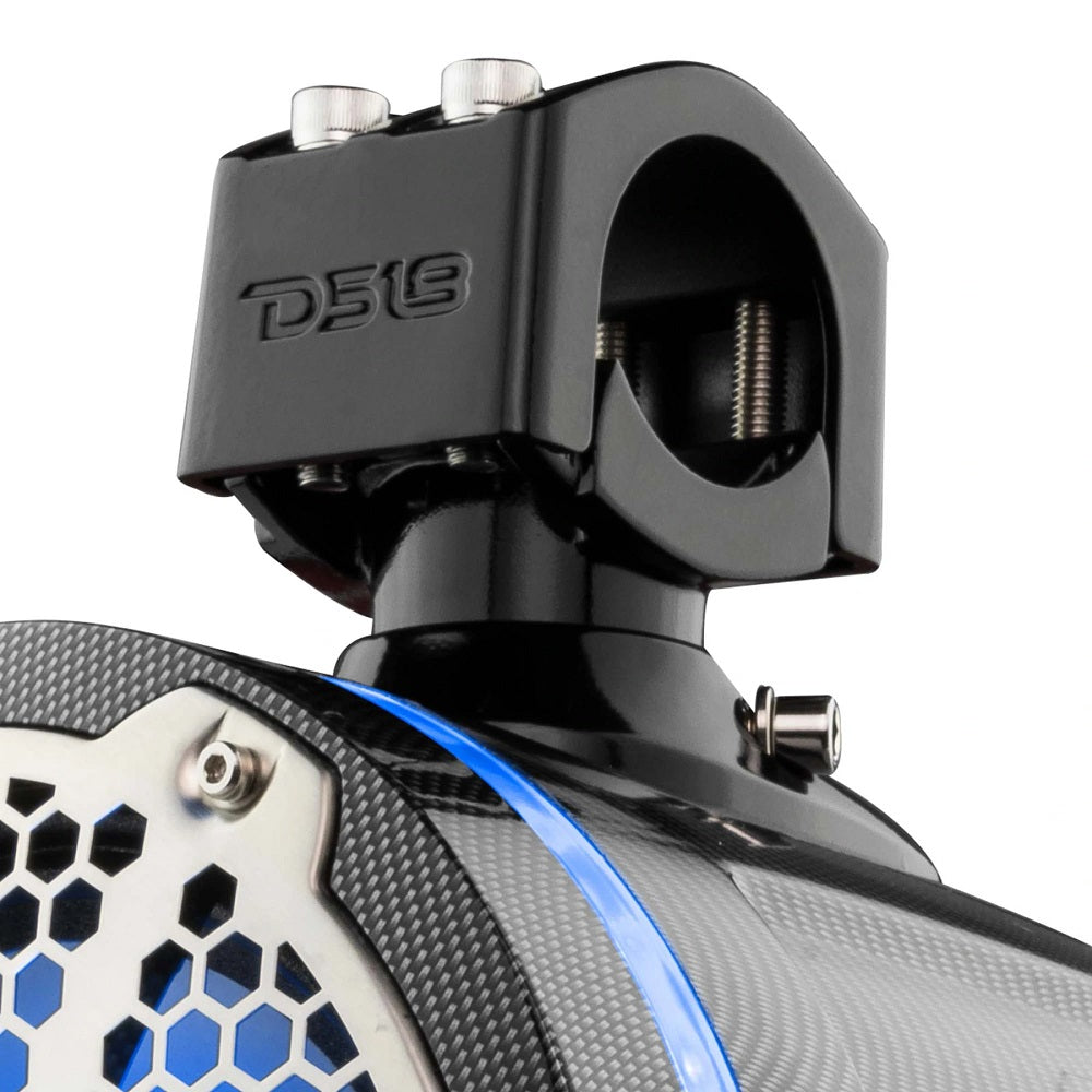 DS18 CF-X8TPNEO HYDRO 8" Neodymium Marine Tower Speakers, Passive Radiator, RGB LED, 550W, Carbon Fiber