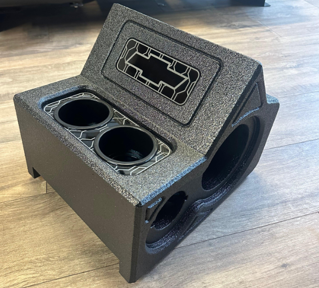 Custom Center Console for 1988–1998 Chevy Silverado & GMC Sierra Bench Seat – Fits Dual 6.5” Speakers, 3.8” Tweeters & Cup Holders
