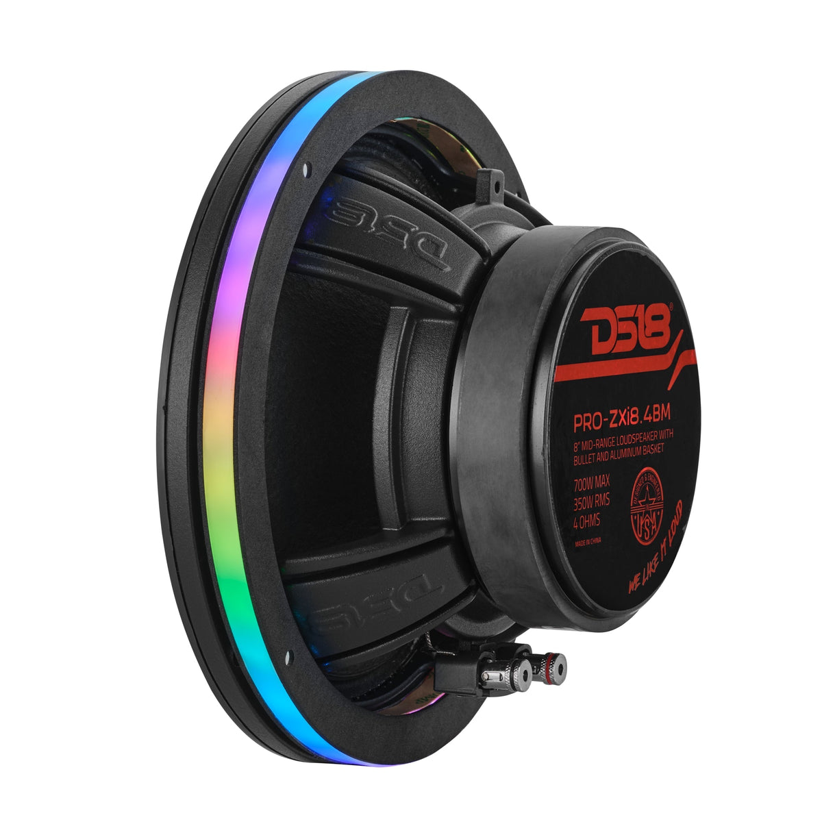 DS18 DLRING8 8" Digital LED Acrylic Ring for Loudspeakers and Speakers - LC-DRM App Control DS18