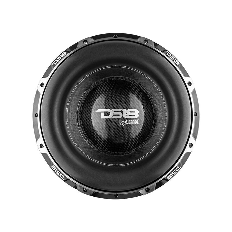 DS18 DS-HOOL-X15.1DHE HOOLIGAN X Black Frame High Excursion 15 Inch Subwoofer 4000 Watts RMS 4 Inch DVC 1-Ohm DS18