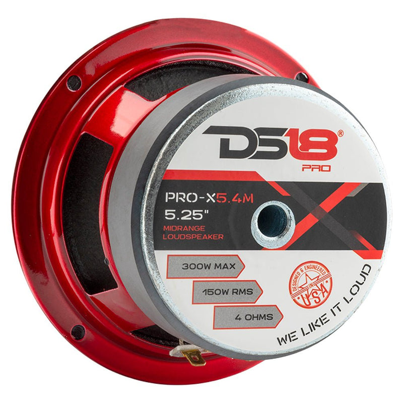 DS18 DS-PRO-X5.4M PRO-X 5.25 Inch Mid-Range Loudspeaker 300 Watts 4-Ohm DS18