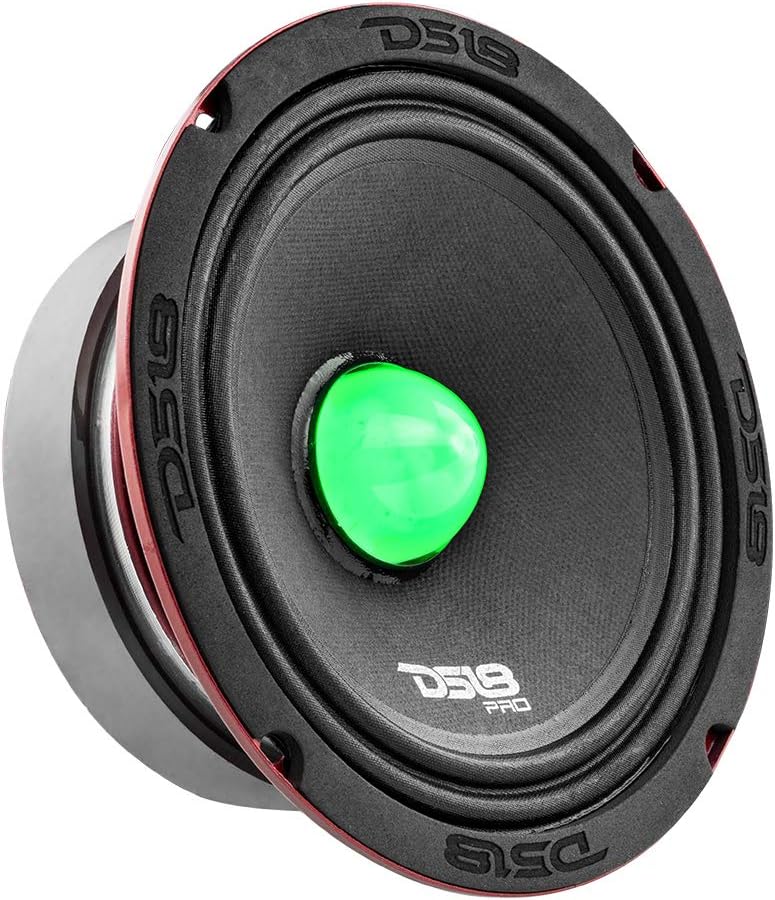 DS18 DS-PRO-X6.4BMRGB PRO-X 6.5 Inch Mid-Range Loudspeaker W/ RGB Light Bullet 500 Watts 4-Ohm DS18