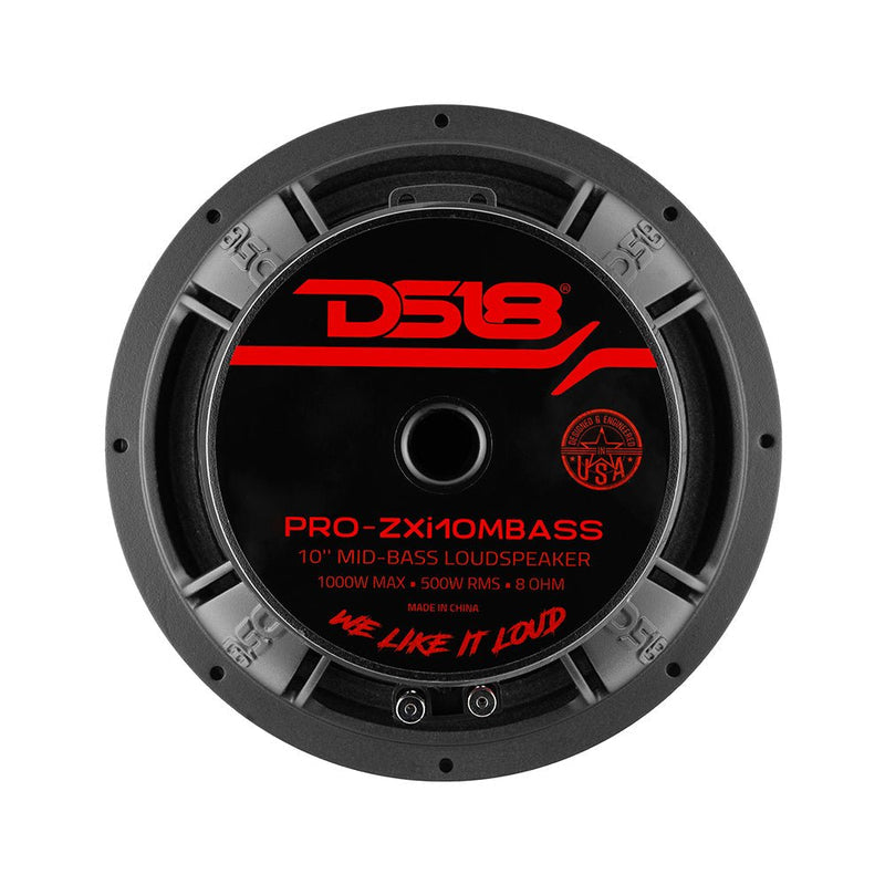 DS18 DS-PRO-ZXI10MBASS PRO-ZXI10MBASS 10 Inch Mid-Bass Loudspeaker 1000 Watts 8-Ohm DS18