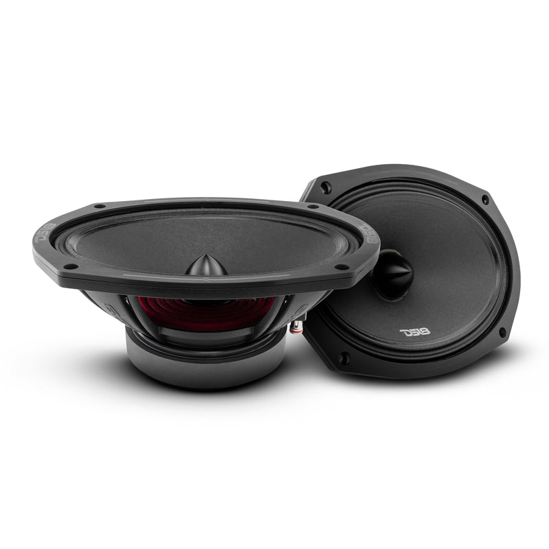 DS18 DS-PRO-ZXI694BM PRO-X 6X9 Inch Mid-Range Loudspeaker with Bullet and Grill 750 Watts 4-Ohm DS18