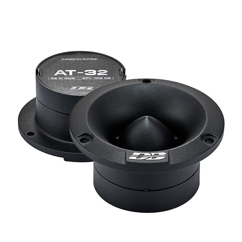 Deaf Bonce Car Audio Bundle | Machete Fight MFA-4.320 4-Channel Amplifier + Apocalypse AP-M61AC 6.5" Mid-Range Speakers (Pair) + AT-32 Tweeters (Pair)