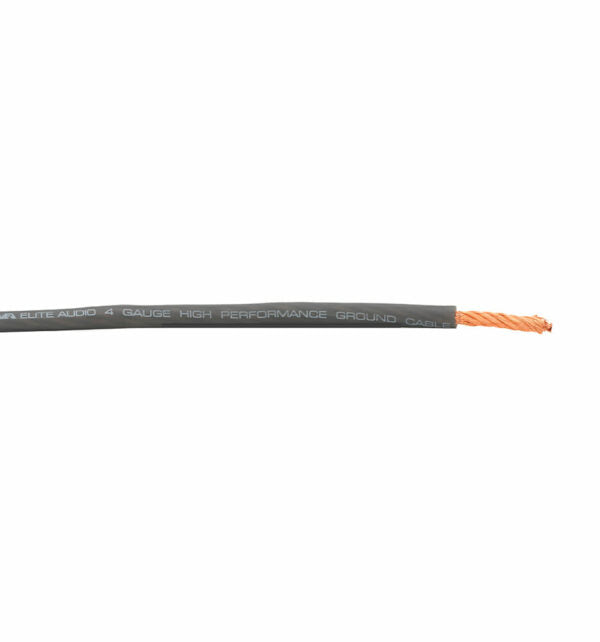Elite Audio EA-PRM4G-GRND 4 Gauge Ground Wire – 100ft CCA Power Cable for Car Audio & High-Current Systems