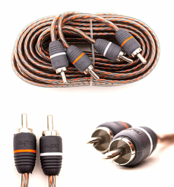 Elite Audio EA-PRMK0 0 Gauge Amp Wiring Kit – Premium CCA Complete Installation Kit for Car Amplifiers