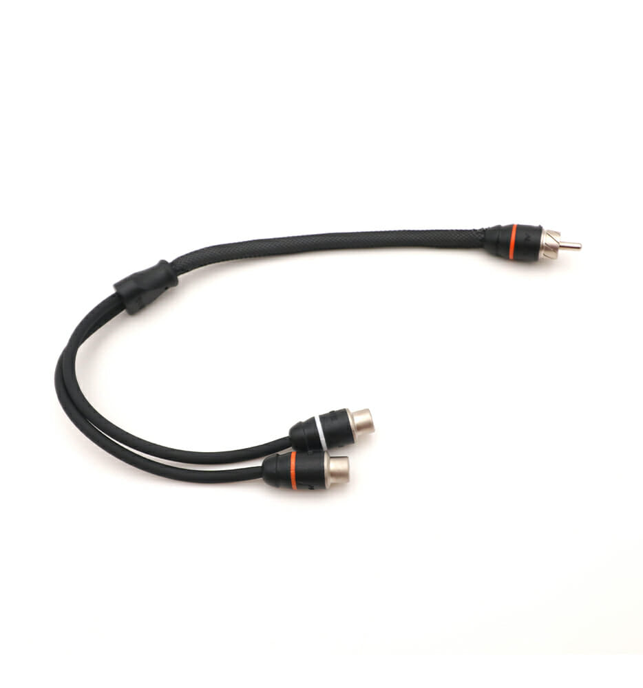 Elite Audio EA-PRMY2F RCA Y-Adapter | 100% OFC Copper | Dual Female to Male Twisted Pair with Noise Reduction