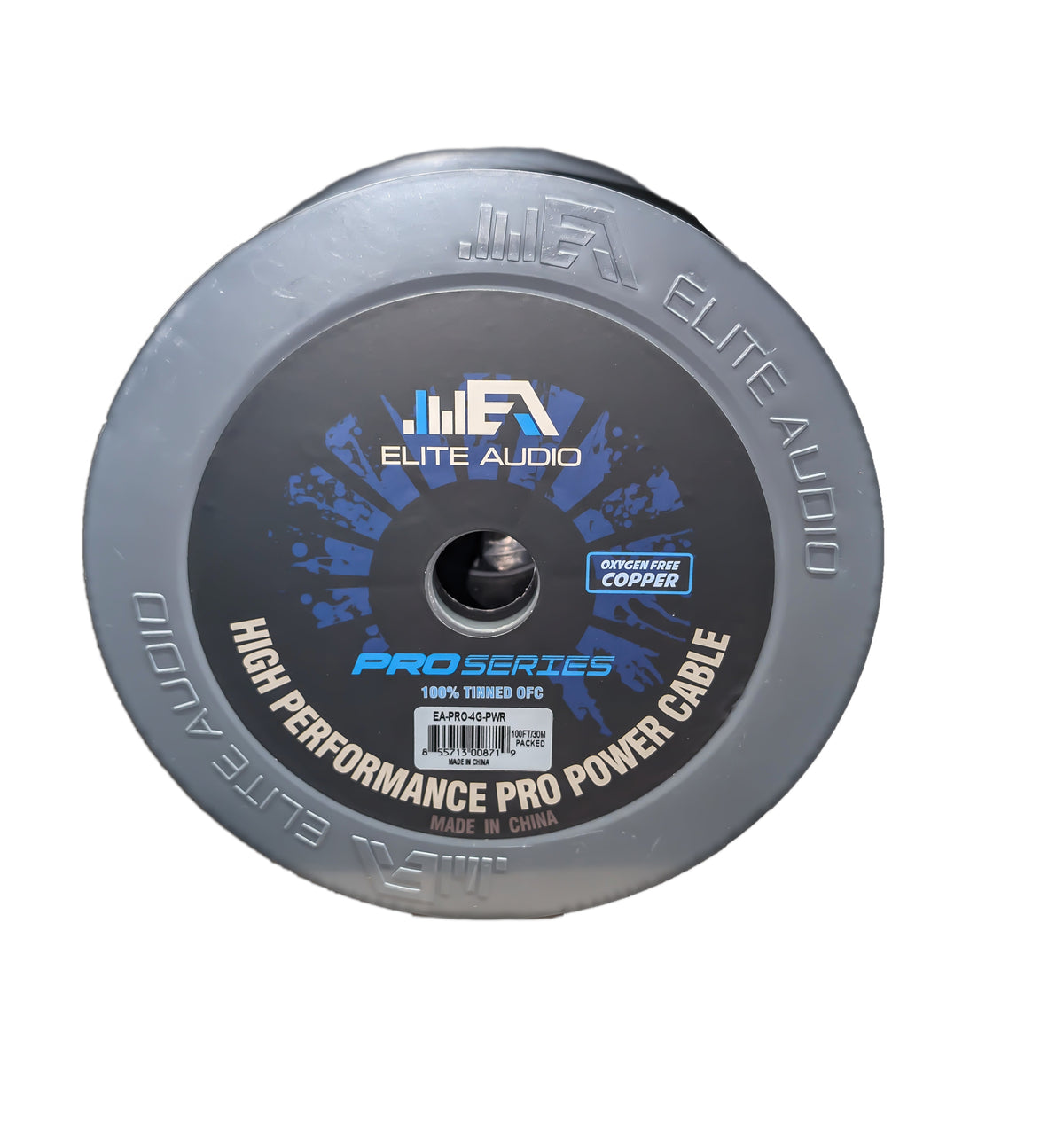 Elite Audio EA-PRO-4G-PWR 4-Gauge Power Wire – 100 ft Tinned 100% Copper (Blue)