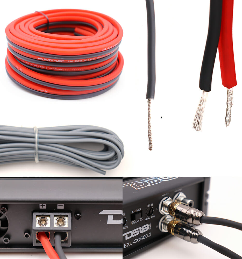 Elite Audio EA-PROK4 4 Gauge Amp Kit Pro Series 100% OFC Copper True Gauge Complete Amplifier Wiring Kit
