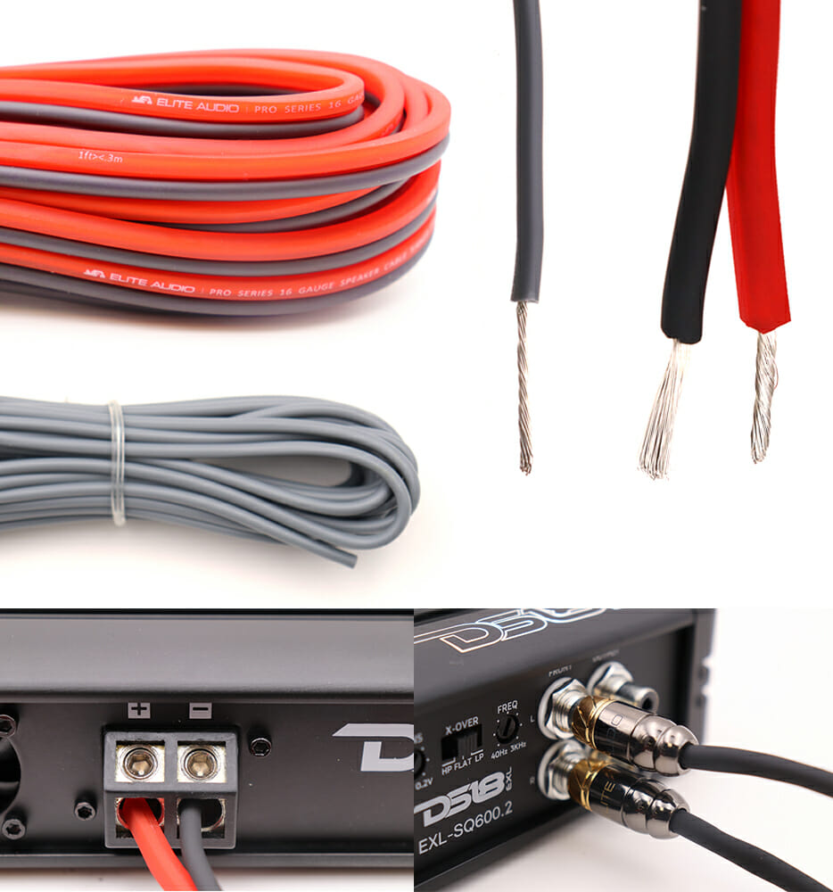 Elite Audio EA-PROK8 8 Gauge Amp Kit Pro Series 100% OFC Copper True Gauge Complete Amplifier Wiring Kit