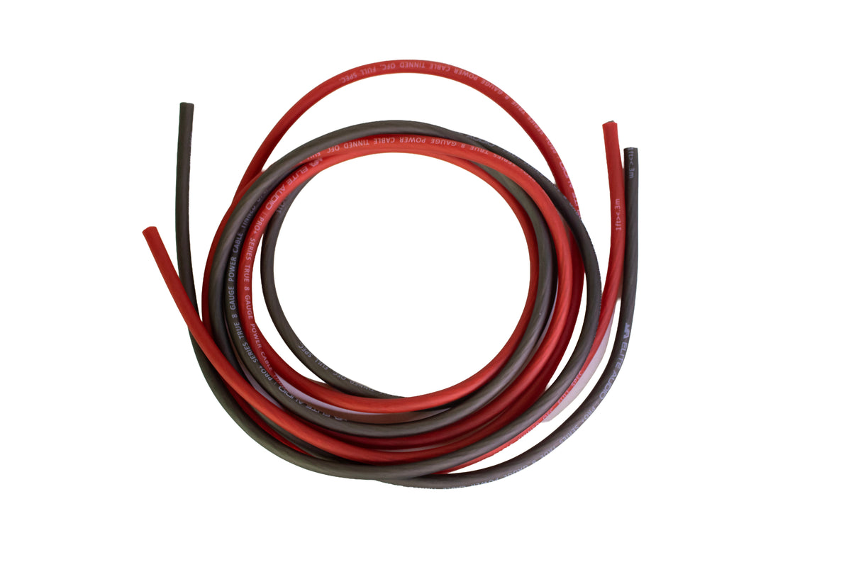 Elite Audio PROK4-DUAL FS Dual Amplifier Car Audio Wiring Kit – Full Gauge Tinned Copper OFC, 4 Gauge & 8 Gauge Power, PRO RCA, Distribution Blocks