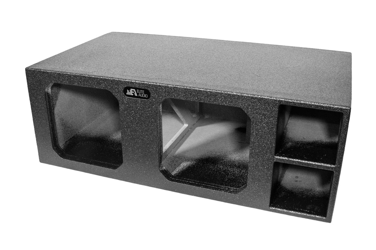 Elite Audio Dual 12" Ported XL SPL Universal Subwoofer Box for Kicker Solo X