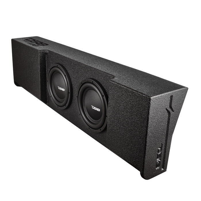DS18 2 x 10" Subwoofer Enclosure for 2009 - UP Ford F-150 Crew Cab 2017 – 2024 Super Duty F-250 / F-350 Crew Cab