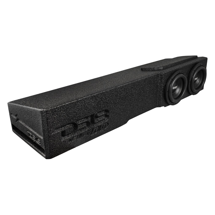 DS18 Loaded 2 x 8" Subwoofer Enclosure for Chevy/GMC Crew Cabs (2007-2024) and Ford F-150/Super Duty Crew Cabs (2009-2024)