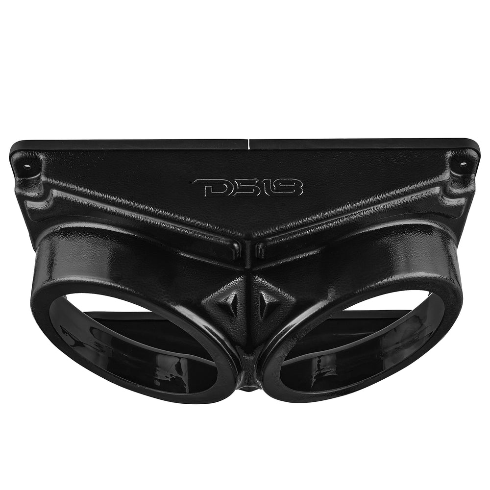 DS18 EN-OSP62 Universal Dual 6.5" Overhead Flat Mount Speaker Pod – ATV, UTV, Golf Cart & Marine Audio Mount