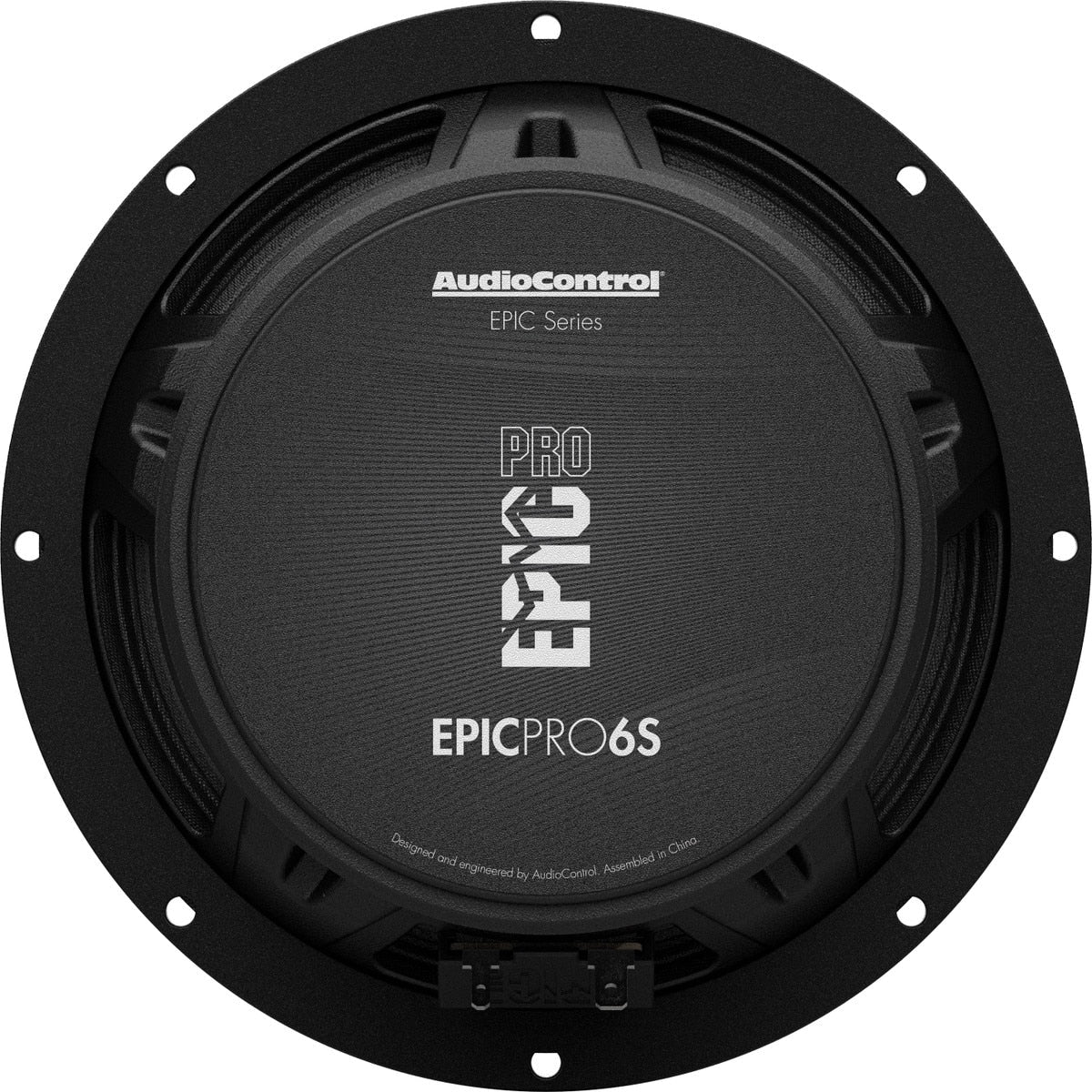 AudioControl EPICPRO6S EPIC PRO Series 6.5" Midrange Slim Shallow-Mount Car Speakers, 200 Watt RMS / 300 Watt Max, 4 Ohm (Pair)