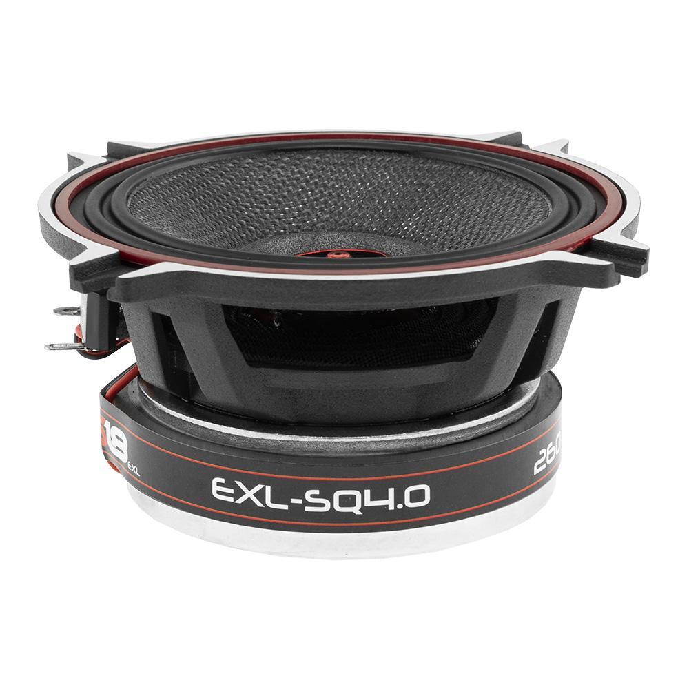 DS18 DS-EXL-SQ4.0 EXL 4 Inch 2-Way Coaxial Speaker W/ Fiber Glass Cone 340 Watts 3-Ohm DS18