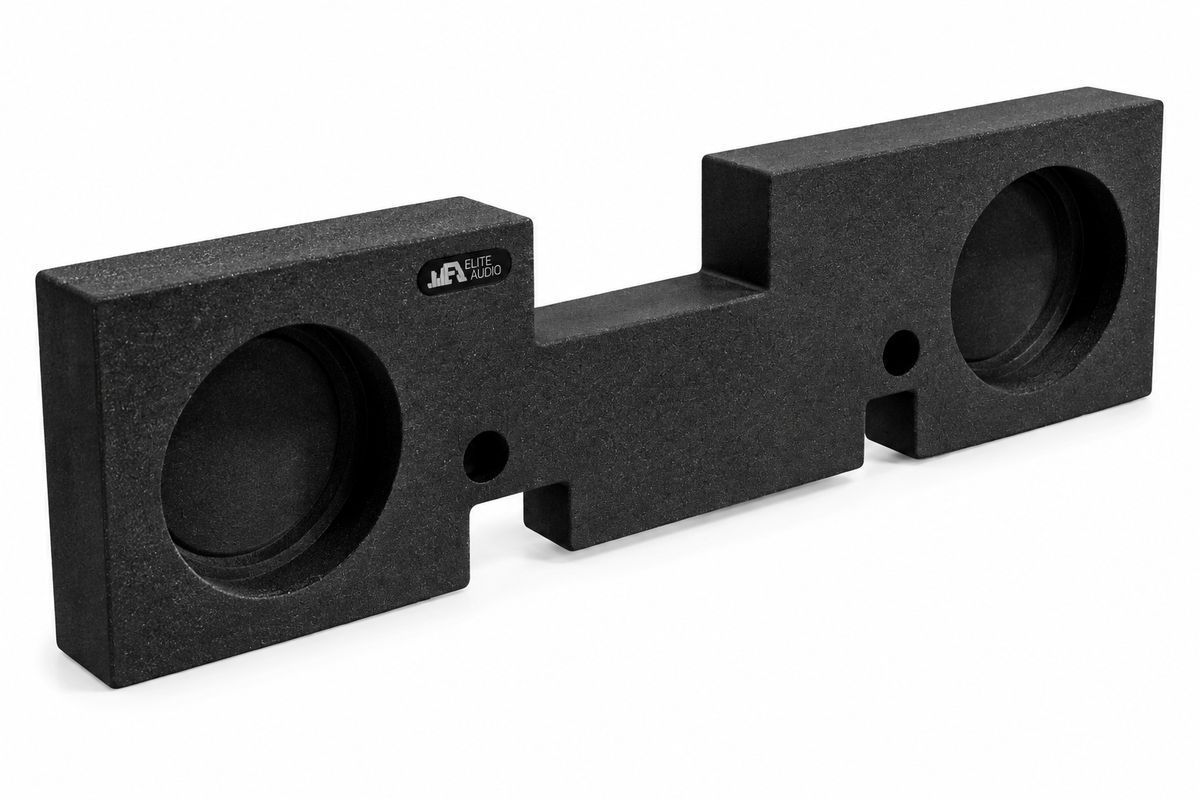 EAG Dual 10" Behind-Seat Subwoofer Box, Ford F-150 Crew Cab 2009+, USA Made