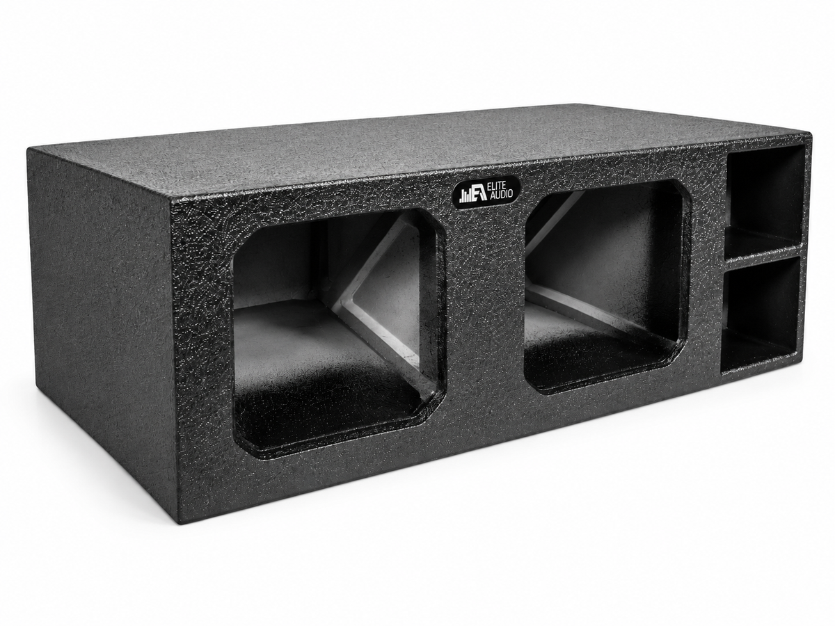 Elite Audio Dual 10" Ported XL SPL Universal Subwoofer Box for Kicker Solo X