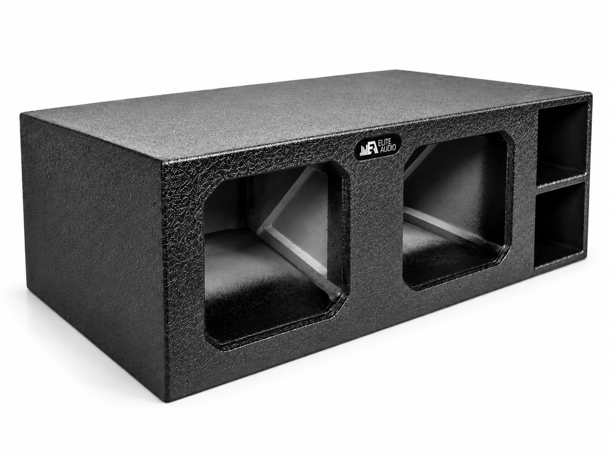 Elite Audio Dual 10" Ported XL SPL Universal Subwoofer Box for Kicker Solo X