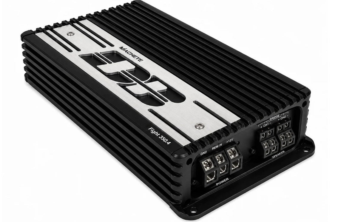 Deaf Bonce Car Audio Bundle | Machete Fight MFA-4.320 4-Channel Amplifier + Apocalypse AP-M61AC 6.5" Mid-Range Speakers (Pair) + AT-32 Tweeters (Pair)