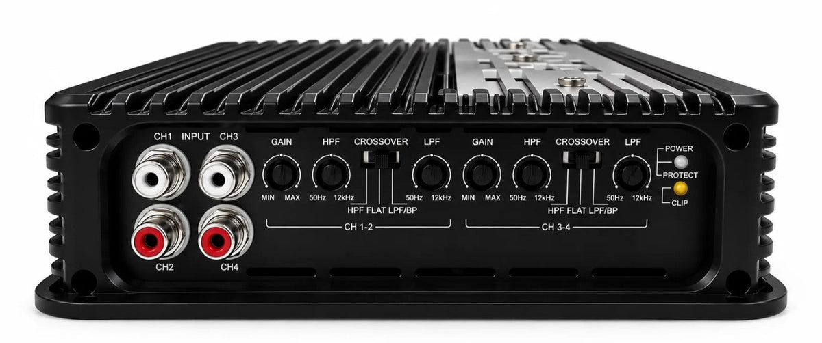 Deaf Bonce Car Audio Bundle | Machete Fight MFA-4.320 4-Channel Amplifier + Apocalypse AP-M61AC 6.5" Mid-Range Speakers (Pair) + AT-32 Tweeters (Pair)
