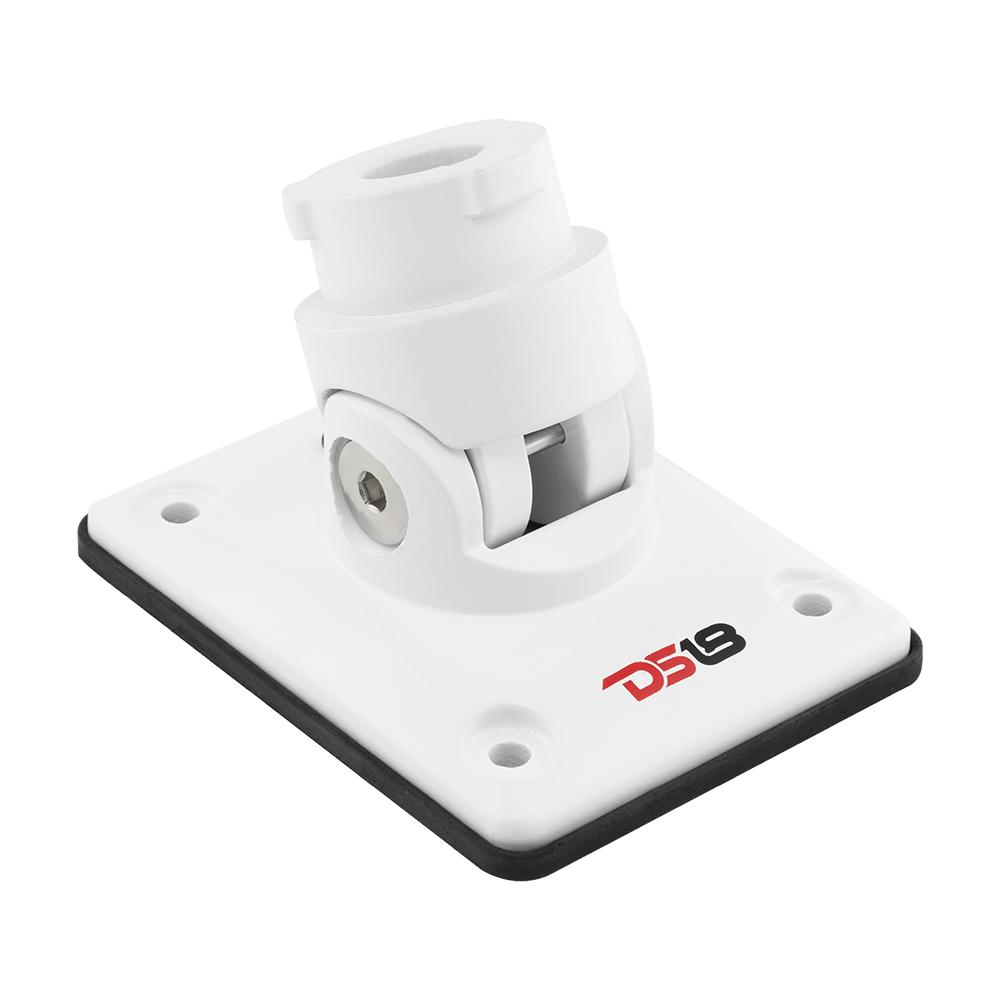 DS18 FLMBX-WH Flat Mount Bracket for NXL-X and CF-X Tower Speakers - Adjustable Angle, White DS18