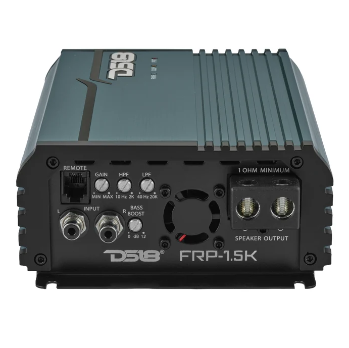 DS18 FRP Full Range Class D 1 Channel Amplifier 1500 Watts Rms @ 1 OHM - TITANIUM