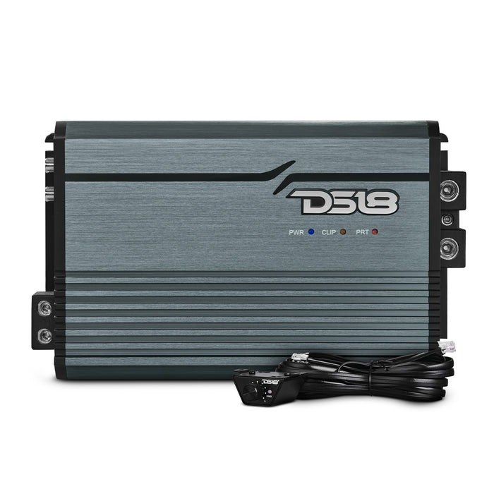 DS18 FRP Compact Full-Range Class D 1-Channel Amplifier 2,500 Watts Rms @ 1-ohm Titanium