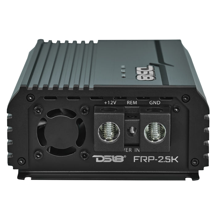 DS18 FRP Compact Full-Range Class D 1-Channel Amplifier 2,500 Watts Rms @ 1-ohm Titanium