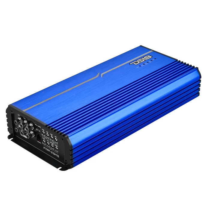 DS18 FRP Full Range 5ch Amp 250Wx4@4ohms 500x1 on Sub, 325wx4@2ohms 800x1 on Sub, 4ohms Bridge 550x2 1200X1@ 1ohm-Blue