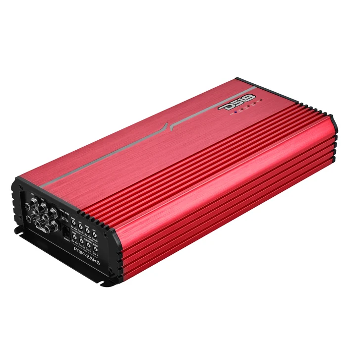 DS18 FRP Full Range 5ch Amp 250Wx4@4ohms 500x1 on Sub, 325wx4@2ohms 800x1 on Sub, 4ohms Bridge 550x2 1200X1@ 1ohm-Red