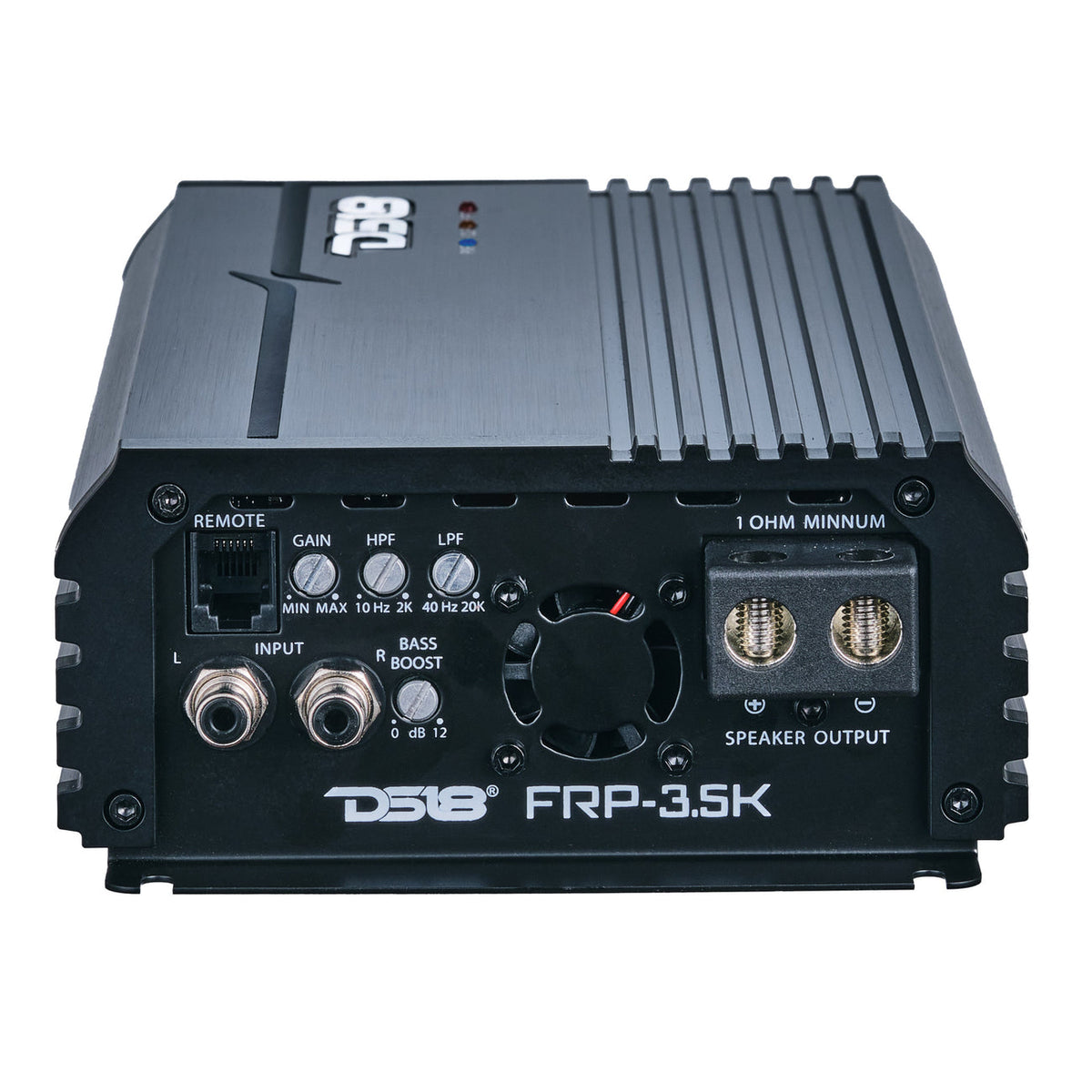 DS18 FRP Compact Full-Range Class D 1-Channel Amplifier 3,500 Watts Rms @ 1-Ohm Titanium
