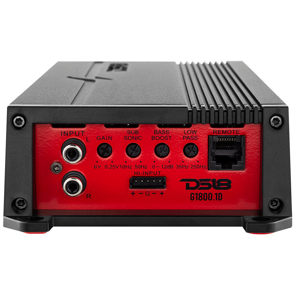 DS18 GEN-X 600W RMS Monoblock Amplifier | Class D 1-Ohm Car Audio Amp