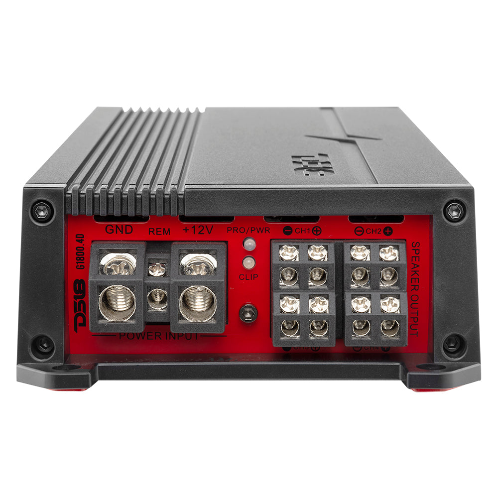 DS18 GEN-X 4-Channel Full-Range Amp – Class D, 150W RMS per Channel, 4-Ohm