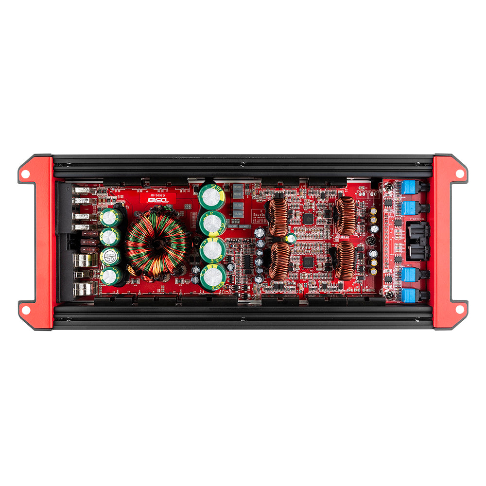 DS18 GEN-X 4-Channel Class D Amplifier – 4×300W RMS 4 Ohm Full-Range Car Audio Power
