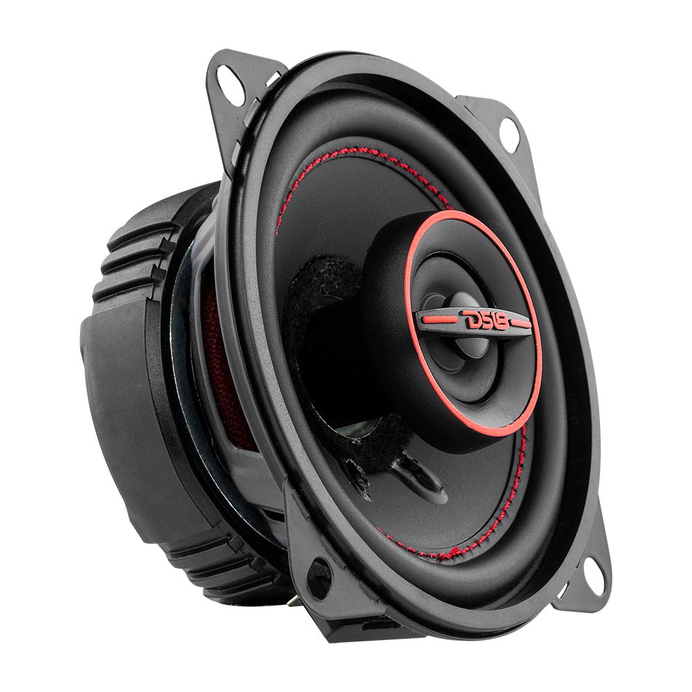 DS18 G4XI GEN-X 4" 2-Way Coaxial Speakers - 40W RMS, 120W Max, 4-Ohm with Grills (Pair) DS18