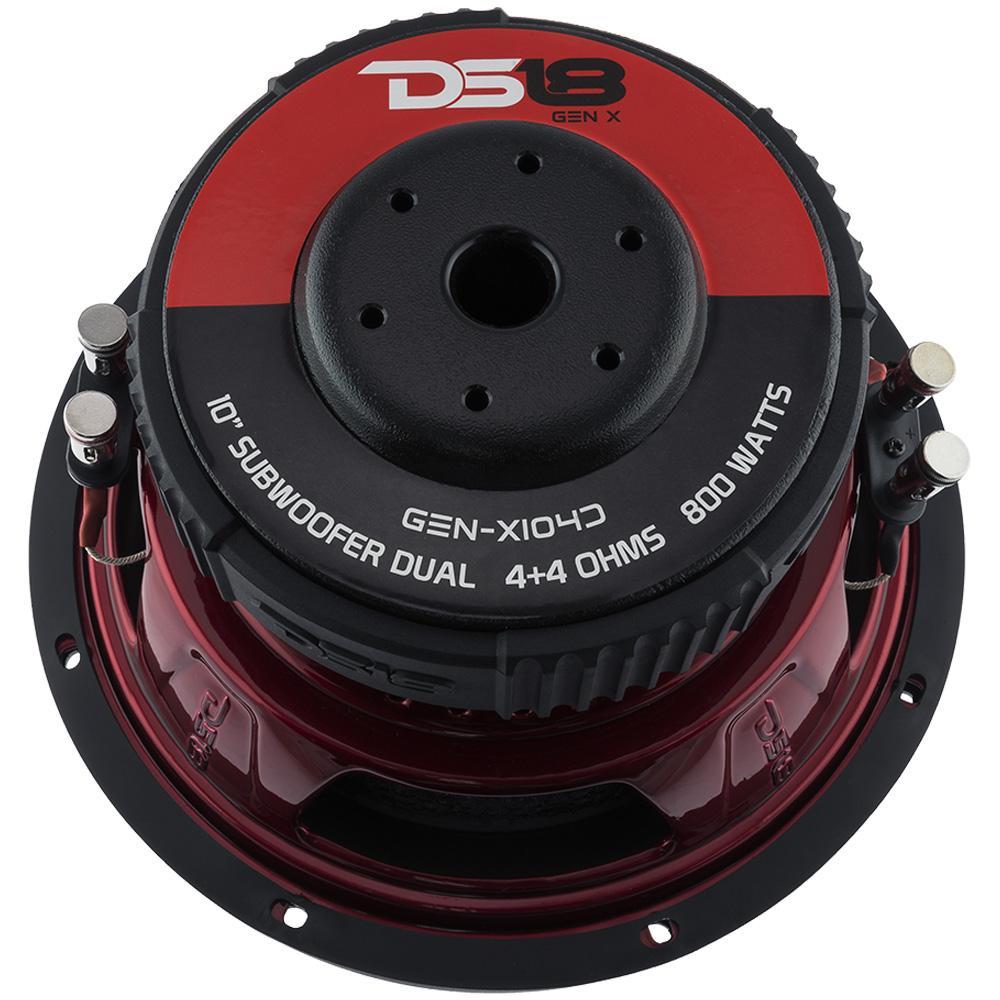 DS18 DS-GEN-X104D GEN-X 10 Inch Subwoofer 800 Watts Dvc 4-Ohm DS18
