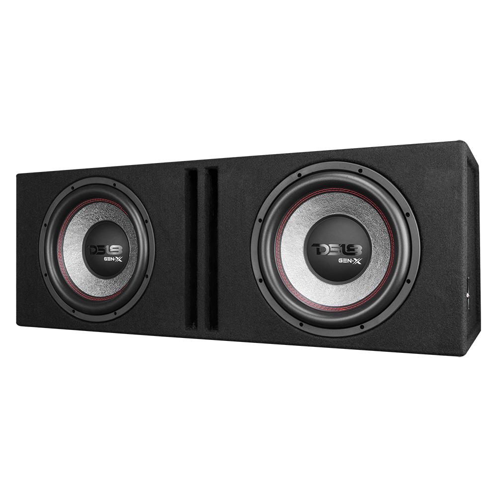 DS18 GENX212LD Dual 12" Loaded Ported Subwoofer Enclosure with 2 x GEN-X124D - 900W RMS DS18
