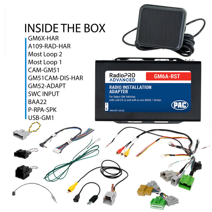 PAC Audio GM6A-RST RadioPRO Advanced Data Interface for Select 2014-2019 GM Vehicles