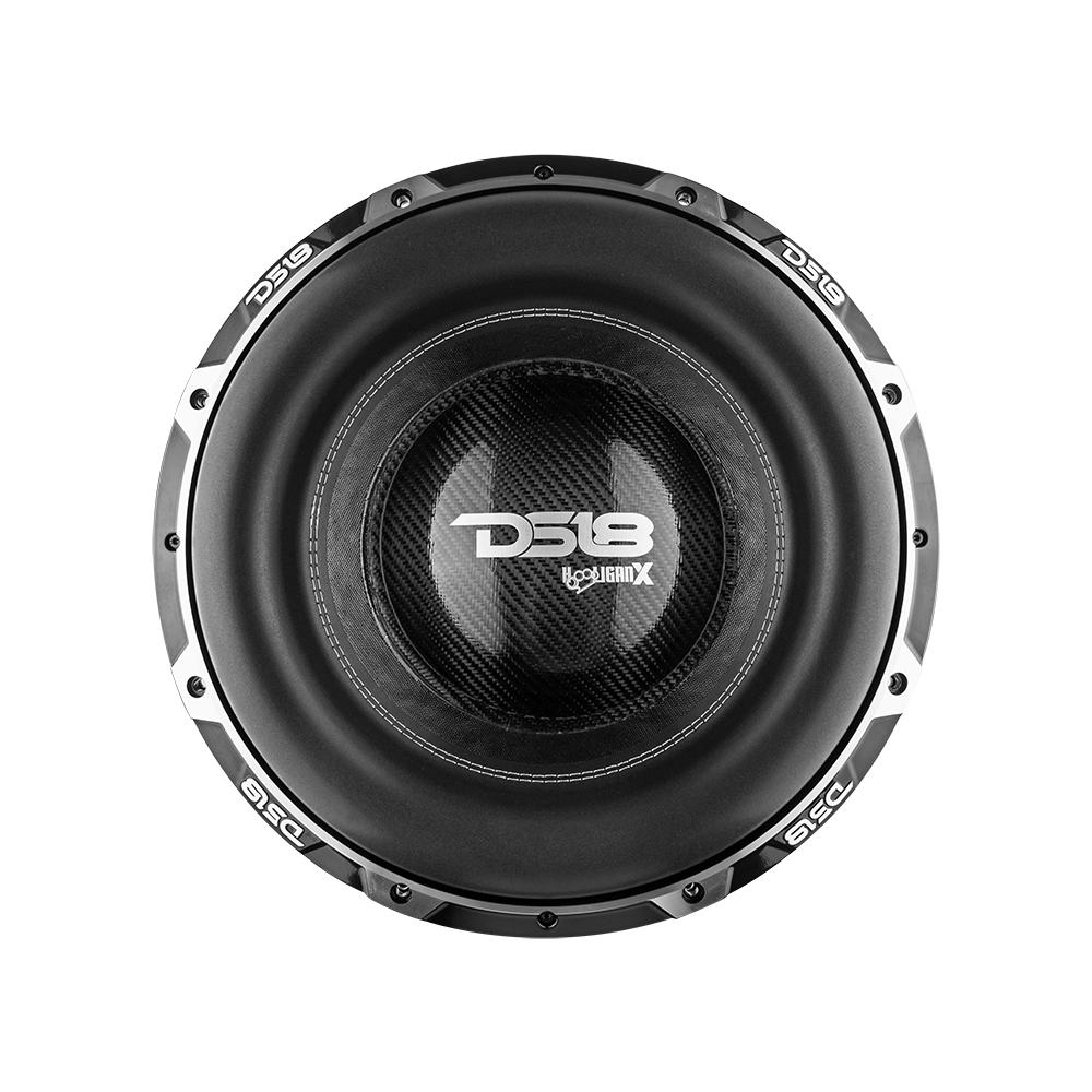 DS18 DS-HOOL-X15.1DHE HOOLIGAN X Black Frame High Excursion 15 Inch Subwoofer 4000 Watts RMS 4 Inch DVC 1-Ohm DS18