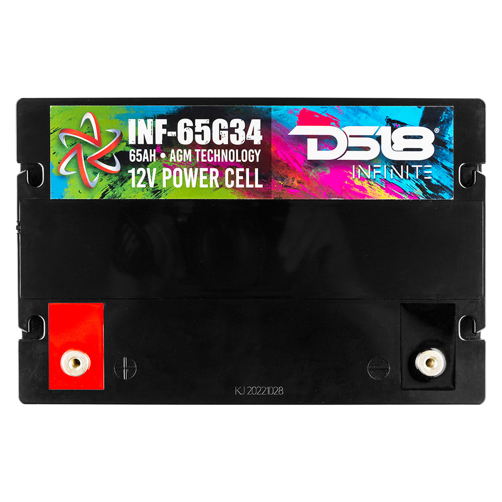 DS18 DS-INF-65G34AH Infinite 65 AH Group 34 Power 12 Volt Battery DS18