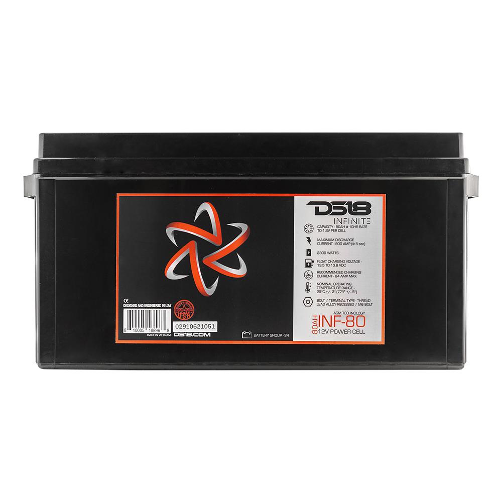 DS18 DS-INF-80 INFINITE 80 AH AGM Power Cell 12 Volt Battery DS18