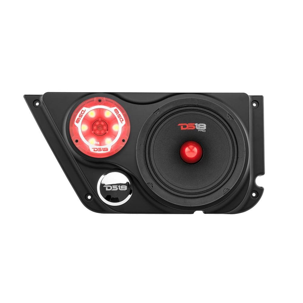 DS18 DS-JK-FD-LR JK/JKU Front Door Panel 1 X 6.5 Inch + 1 Tweeter Speakers Not Included DS18